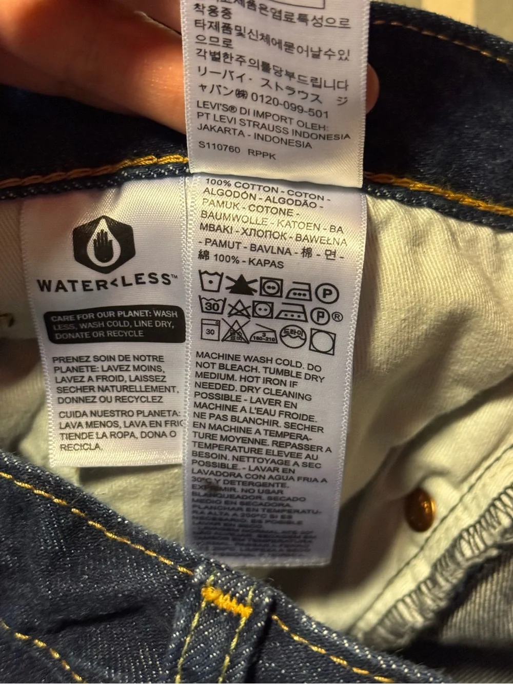Levi’s Premium 501 Original Fit Jeans Men’s 36x30 Dark Wash Button Fly